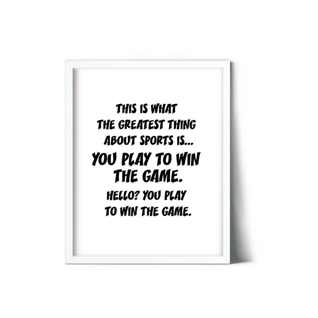 Football Wall Art Sports Quotes Wall Art Sports Wall Decor Etsy