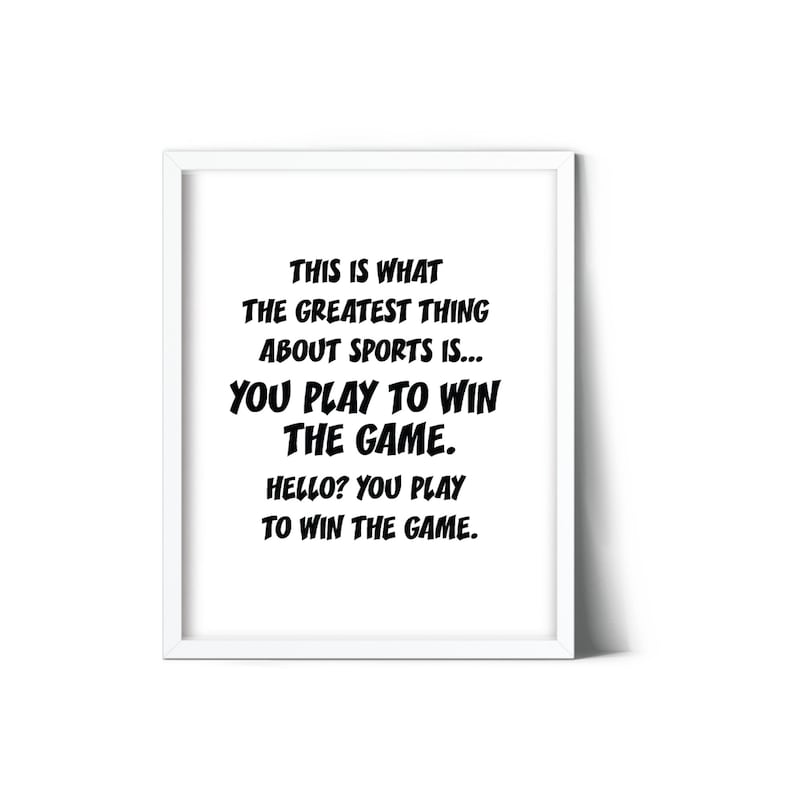 Football Wall Art Sports Quotes Wall Art Sports Wall Decor Etsy