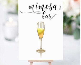 Mimosa Bar / Sign for Mimosa Bar / Mimosa Station / Wedding Sign / Mimosa Bar Sign / Wedding Signage / Mimosa Signs / Shower Sign