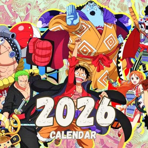 One Piece 2026 Calendar Etsy Il D45z 