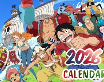 ONE PIECE Anime 2026 Calendar  - PDF