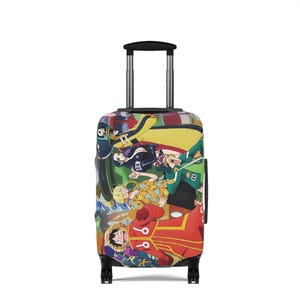 One Piece Crew Luggage Cover | Anime Straw Hat Pirates Suitcase Protector