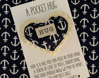 You Are My Anchor Pocket Hug | Nautical Themed Shower Favor | Anchor Gift | Nautical Gift | Beach Theme Gift | Nautical Bride