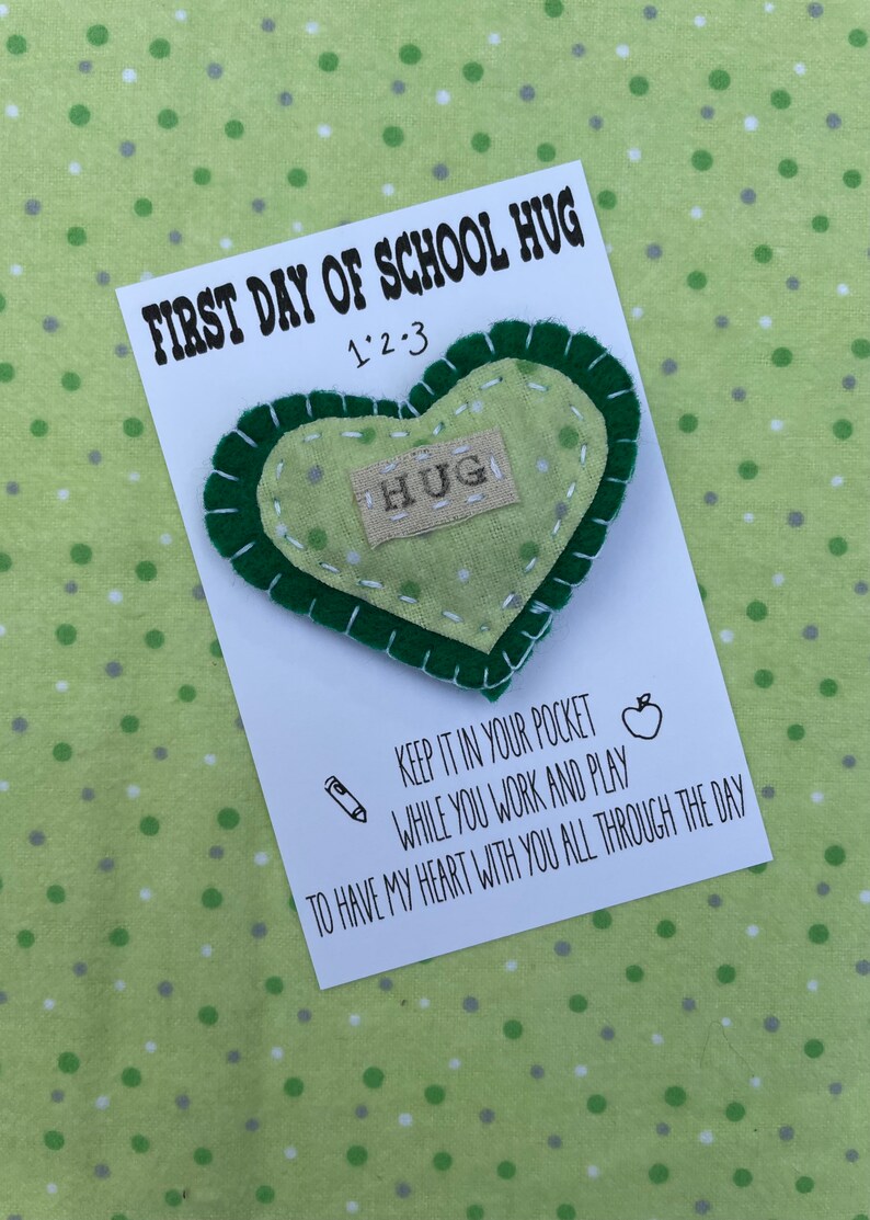 First Day of School Pocket Hug Back to School Hug Backpack Etsy