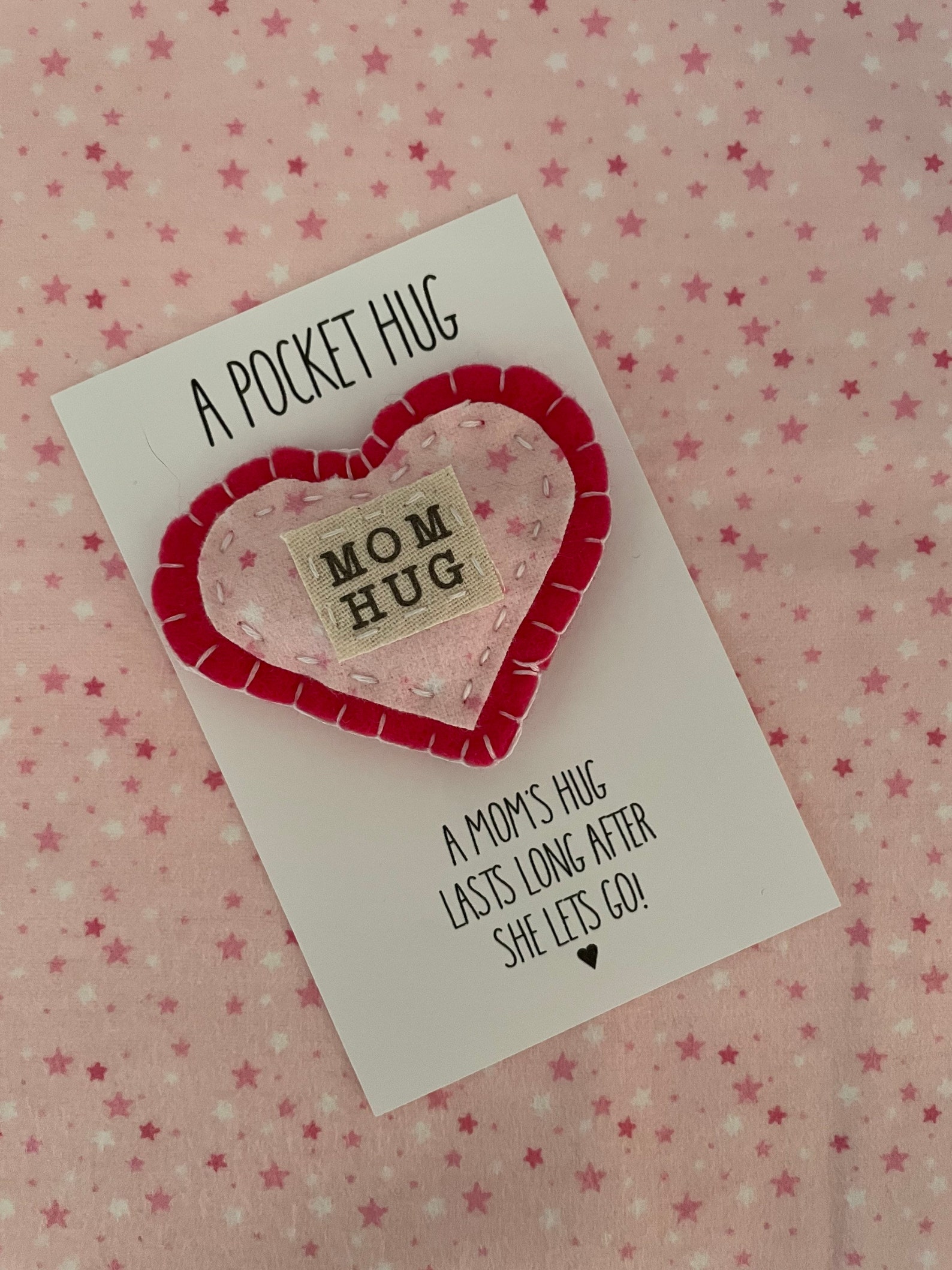 A Hug From Mom to Make Everything Better Pocket Hug From Mom Etsy