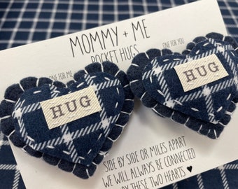 Mom and Me Gift | Mom Hug | Keepsake Mommy Gift | Mommy Back To Work | Pocket Hug | Send A Hug | Separation Anxiety | Pocket Hug For Kids