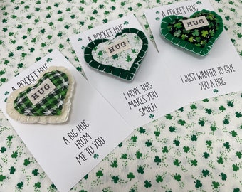 St Patrick’s Day Pocket Hug | Good Luck Charm | Missing You Gift | Small Birthday Gift | Irish Pocket Hug | Thinking of You  | Teacher Gift