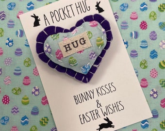 Easter Basket |Pocket Hug |  Easter Favors | Non Candy Easter Basket | Easter Bunny | Happy Easter Gift | Boys or Girls Easter Basket Filler