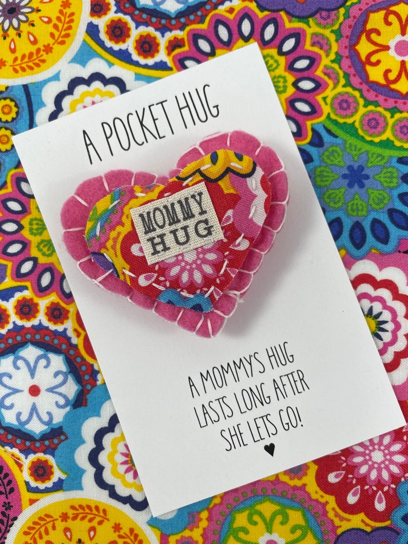 A Hug From Mom to Make Everything Better Pocket Hug From Mom Mom Hug Away From Home Gift Mailing You A Hug Boy Mom Gift image 9