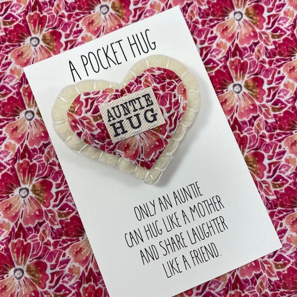 Niece Gift From Auntie | Gift from Auntie | Love like a Mother | Pocket Hug | Niece Birthday | Best Niece Ever | Auntie Gift | Auntie Card