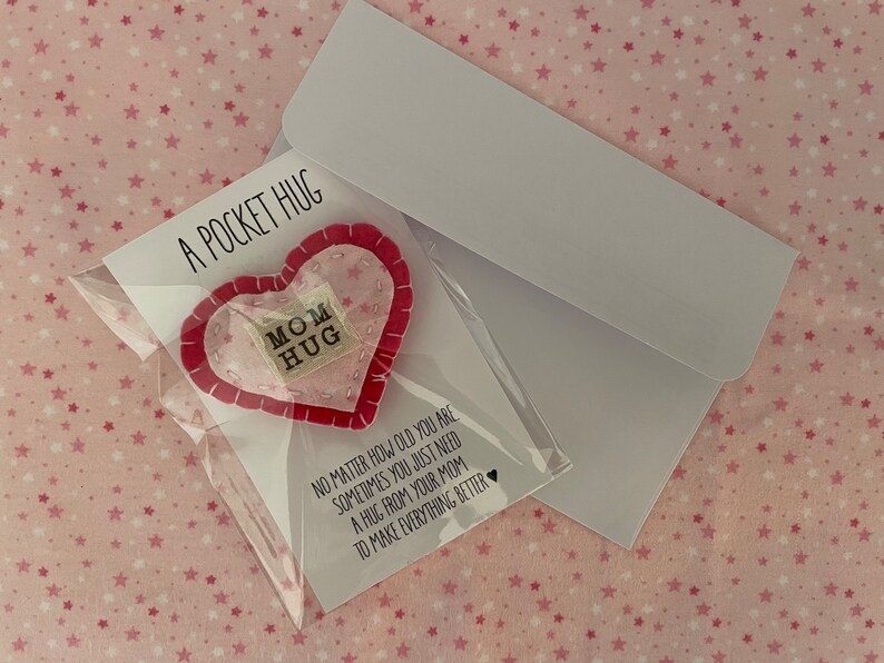 A Hug From Mom to Make Everything Better Pocket Hug From Mom Etsy