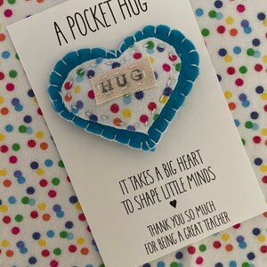End of School Year Teacher Thank You Pocket Hug Gift Teacher - Etsy