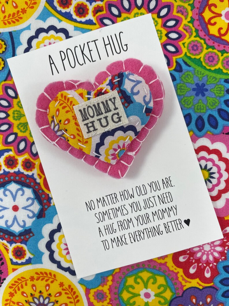 A Hug From Mom to Make Everything Better Pocket Hug From Mom Mom Hug Away From Home Gift Mailing You A Hug Boy Mom Gift image 8