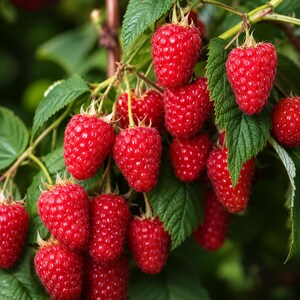 3 Heritage Everbearing Raspberry Live Plants, Large Dormant Bare Root Canes, Sweet Red Raspberry Bush, Hardy Fruit Plant, Fast Growing Berry