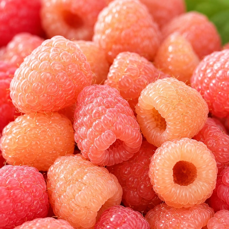 3 Double Gold Raspberry Live Plants,  Dormant Bare Root Canes, Everbearing Golden Raspberry, Sweet Yellow Berry Bush