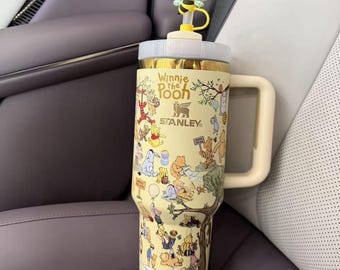 Personalized Classic The Pooh Stanley Tumbler 40oz, Laser Printed Design