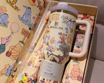 Personalized Classic Winnie The Pooh Design StanleyxDisney Tumbler 40oz, Laser Printed Design
