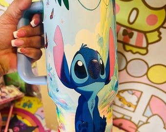 Personalized Stitch StanleyxDisney 40 oz Tumbler,  Nice Gift for Him Or Her