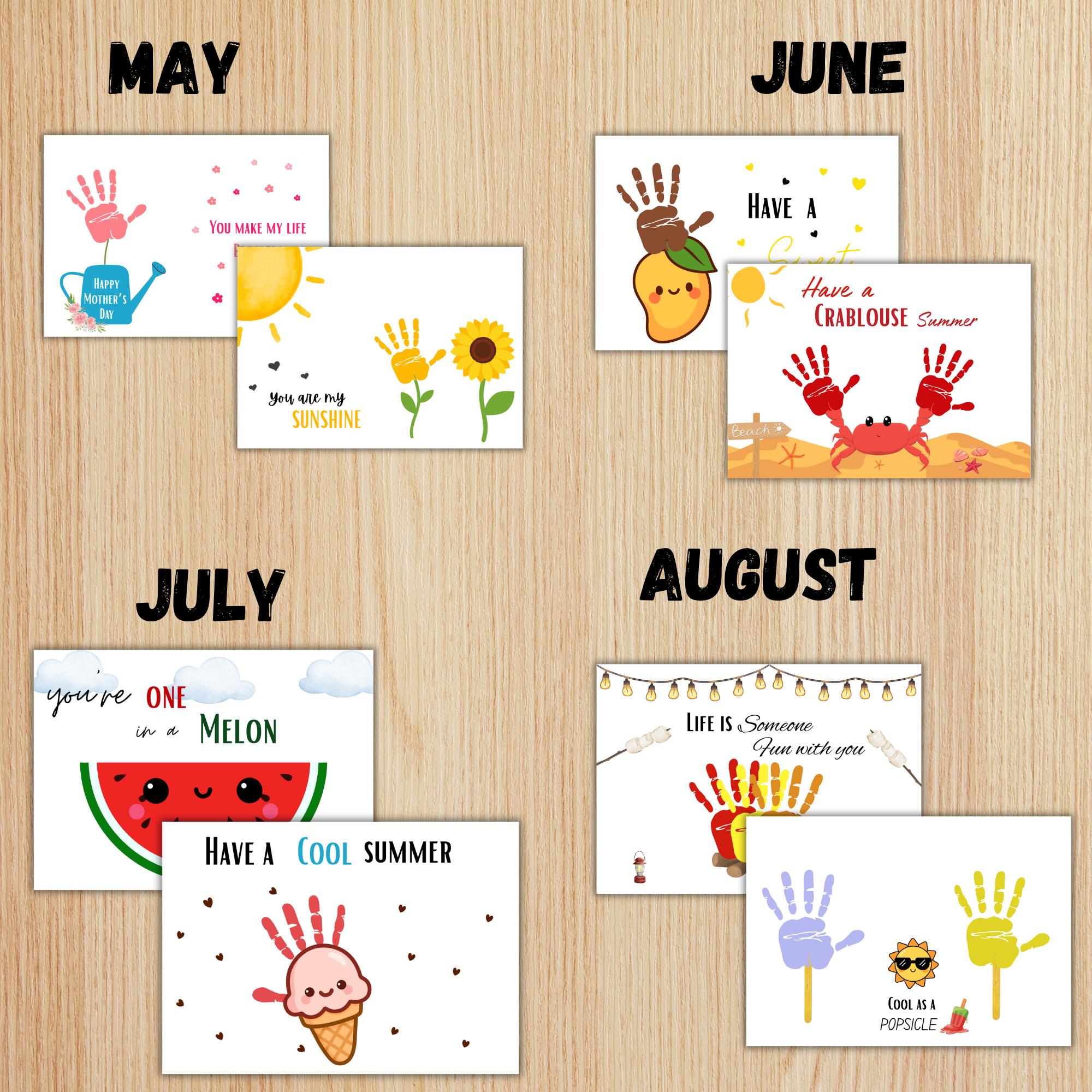 2026 Handprint Calendar Craft | Baby Keepsake Gift | DIY Printable ...