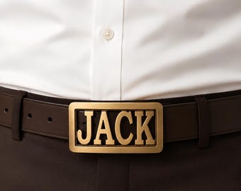 Custom Name Belt Buckle, Hip Hop Stainless Steel Personalized Statement Piece
