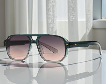 Retro Punk Y2k Quadratischer Rahmen Herren Sonnenbrillen - Sommer UV400 Trendy Sun Shades Geschenk