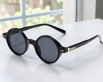 UV Resistant Round Punk Men Women Sunglasses - Vintage Rivet Summer Sun Shades