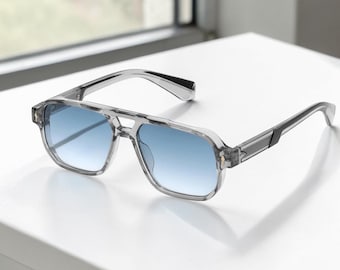 Retro Transparent UV Protection Summer Sunglasses For Men - Unisex Sun Shades