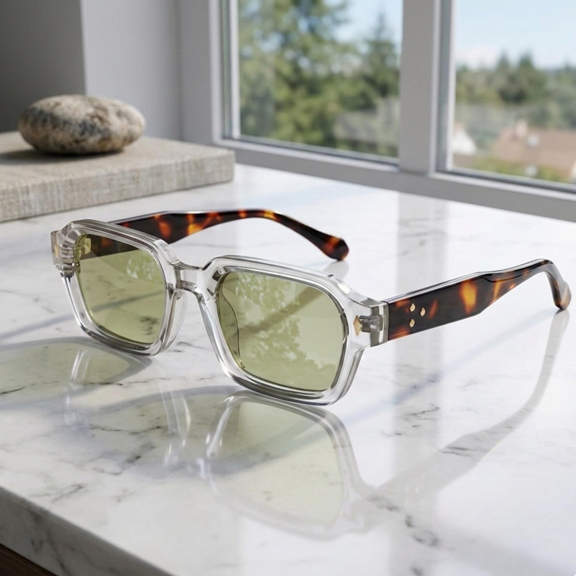 Square Frame Vintage Y2k Sunglasses – Retro Classic Unisex Summer