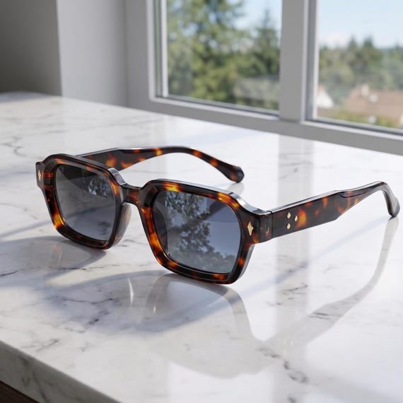 Square Frame Vintage Y2k Sunglasses – Retro Classic Unisex Summer