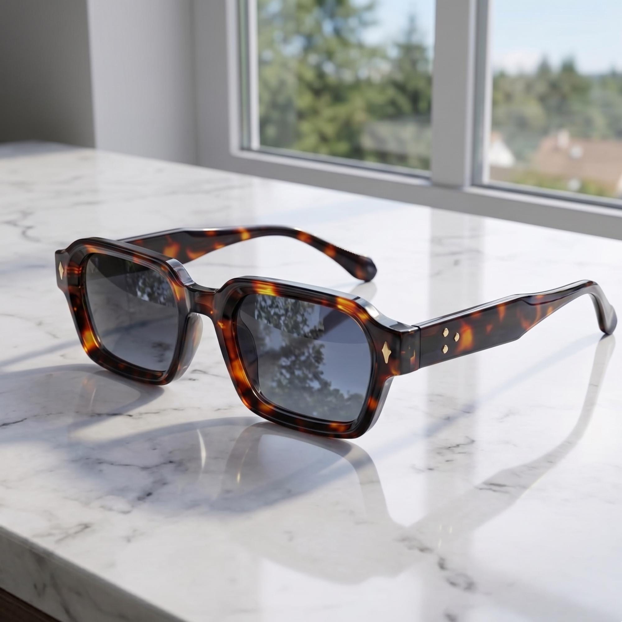Square Frame Vintage Y2k Sunglasses – Retro Classic Unisex Summer