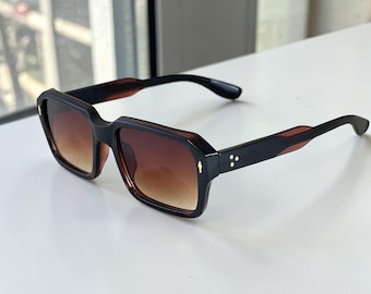 UV Resistant Men Women Punk Sunglasses - Trendy Square Travel Shades Gift