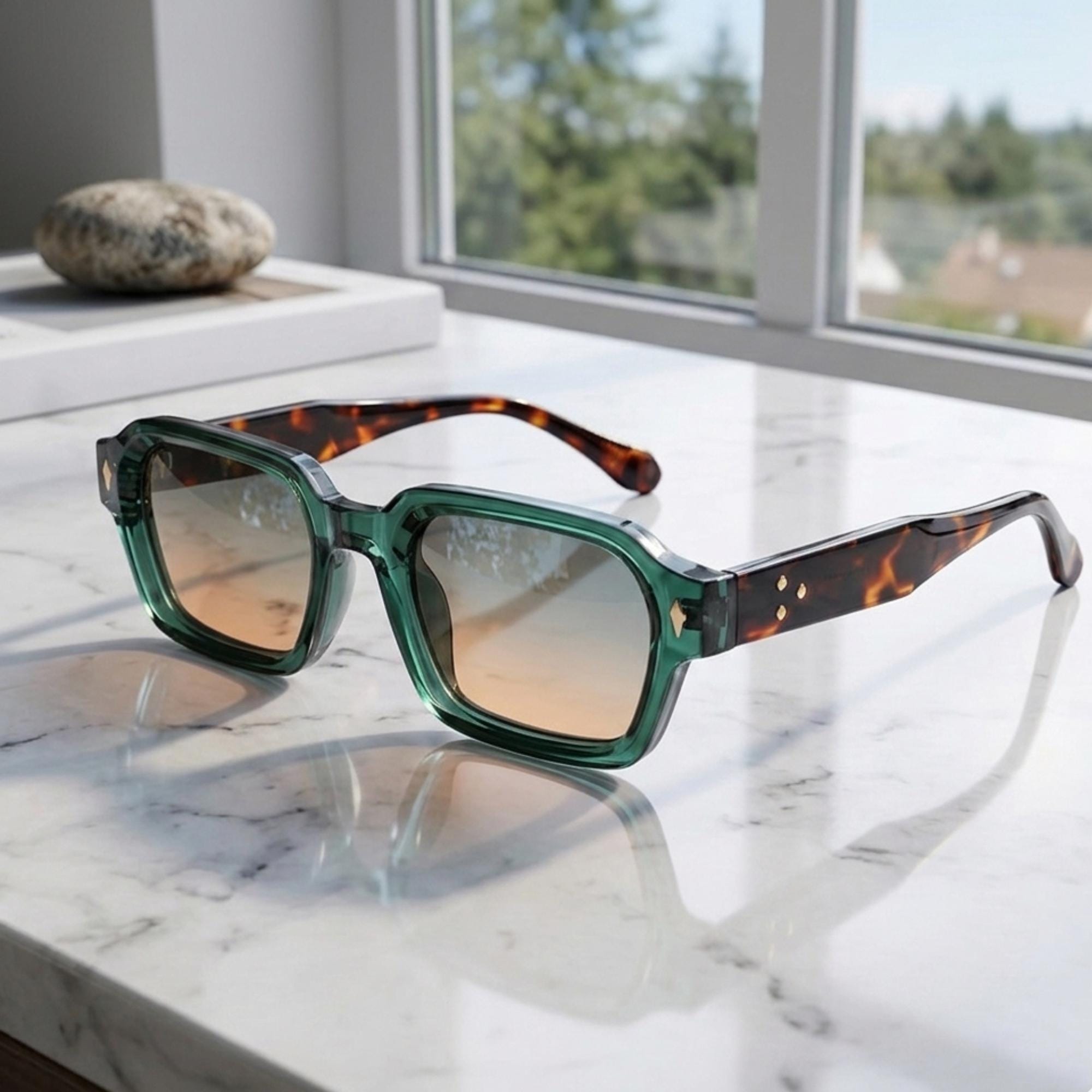 Square Frame Vintage Y2k Sunglasses – Retro Classic Unisex Summer