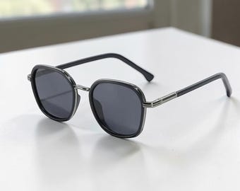 Polarized Summer Punk Streetwear Sun Glasses For Men - Geometric Frame Lens Shades