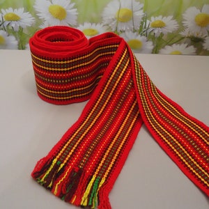 Ukrainian hand woven belt, krayka, poyas. #44. Long 118.1&quot;