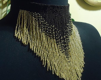 Choker. Handmade Beaded Necklace , Ukrainian Gerdan, Vyshyvanka. (#5)