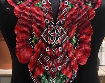 Handmade Jewelry Beaded Necklace ,Gerdan. (#22)