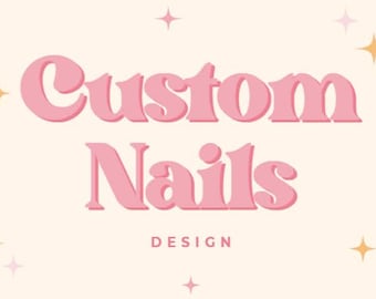 Custom Press-On Nails, Reusable Salon Manicure, Short or Long Length