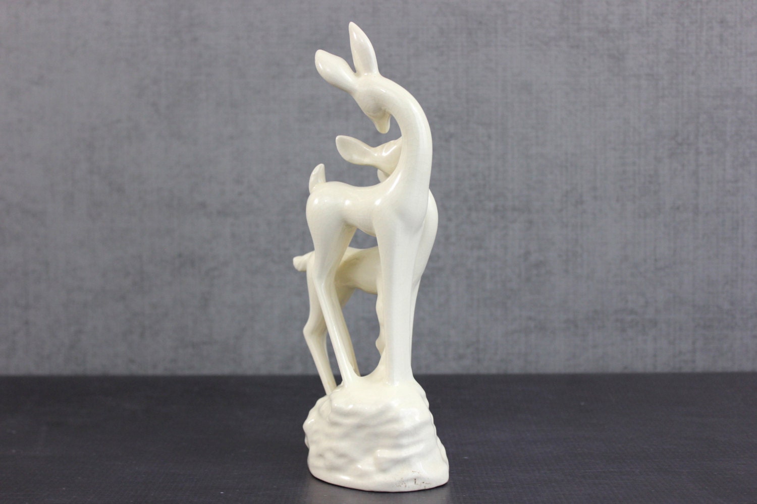 Ceramic Deer Figurine Hallfields California Pottery Mid Etsy