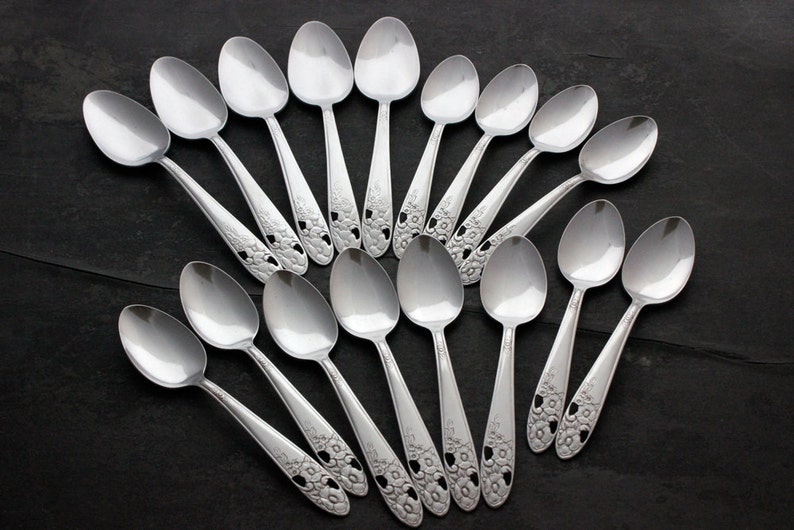 Vintage Stainless Steel Flatware MAYTIME E C Ltd 40 Pieces Etsy
