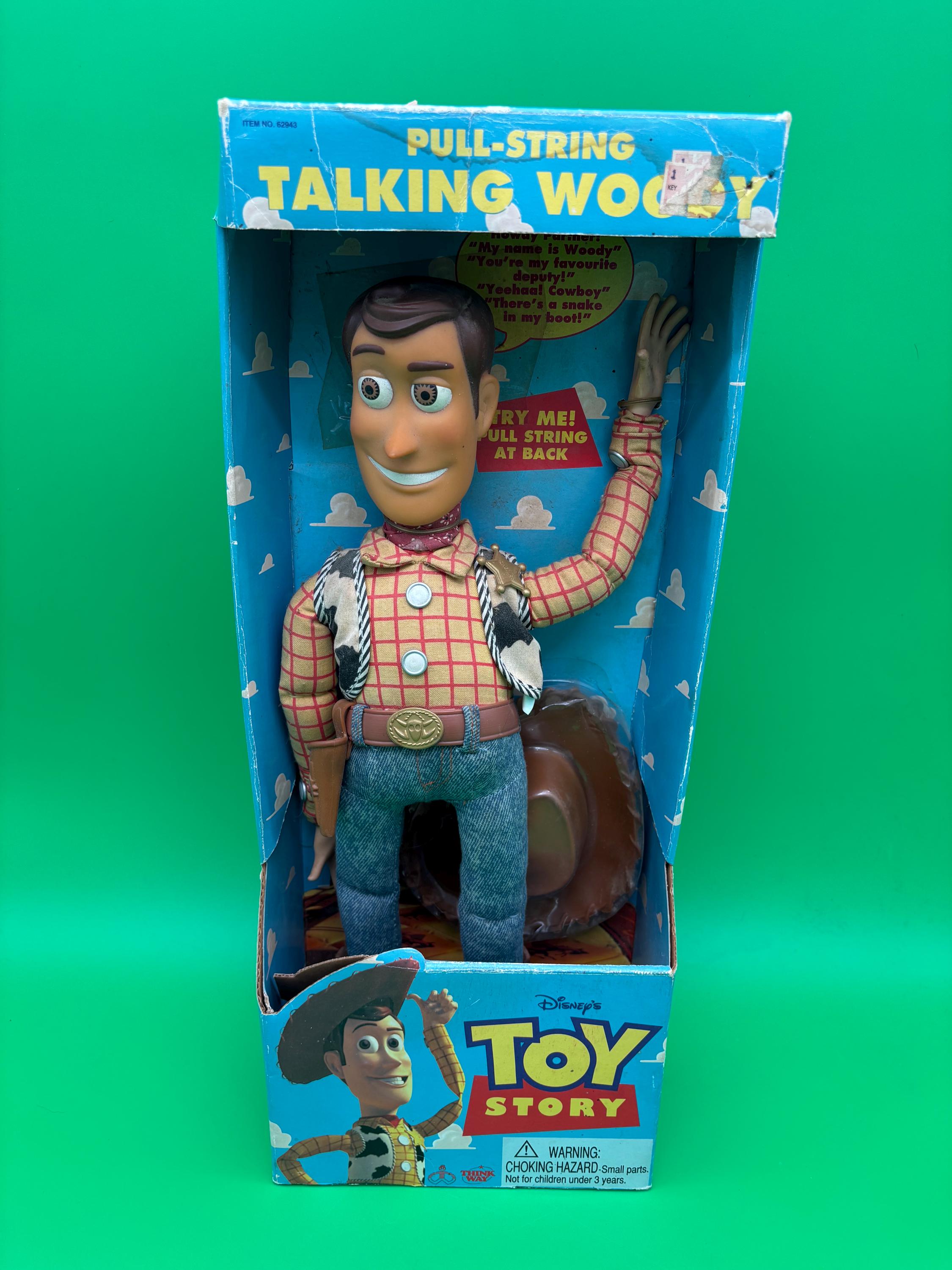Original 1995 Thinkway Toys Pull-string Talking Woody From Disney