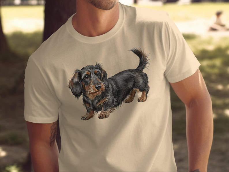 Cute Dachshund Dog T-Shirt for Dog Lovers, Adorable Sausage Dog Graphic Tee, Perfect Gift for Pet Owners, Casual Dog Shirt