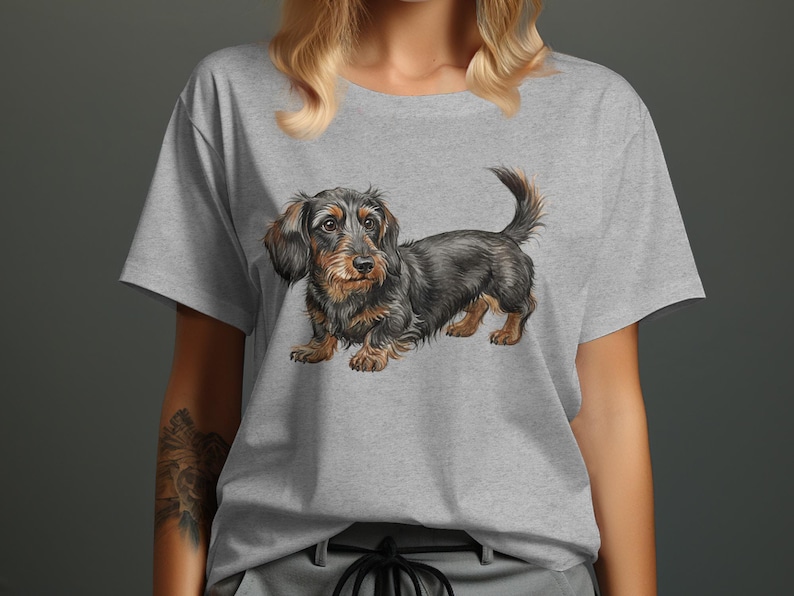 Dachshund Dog T-Shirt, Cute Pet Lover Gift, Adorable Puppy Tee, Comfortable Casual Wear, Fun Animal Graphic Shirt
