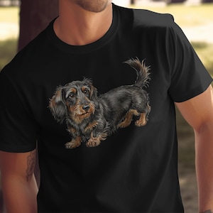 Dachshund Dog Graphic Tee, Cute Wiener Dog Shirt, Funny Sausage Dog Tee, Men Women Gift, Dog Lover T-Shirt, Casual Canine Top