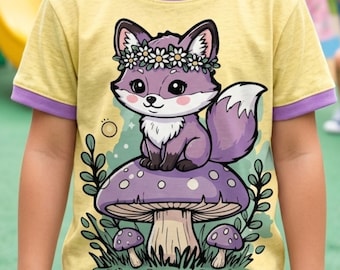 Niedliches Frühlings Fuchs Shirt SVG, Blumen Wald Fuchs PNG, Oster Fuchs Shirt Design, Kinder Tier Cricut Datei, SVG Schnittdatei