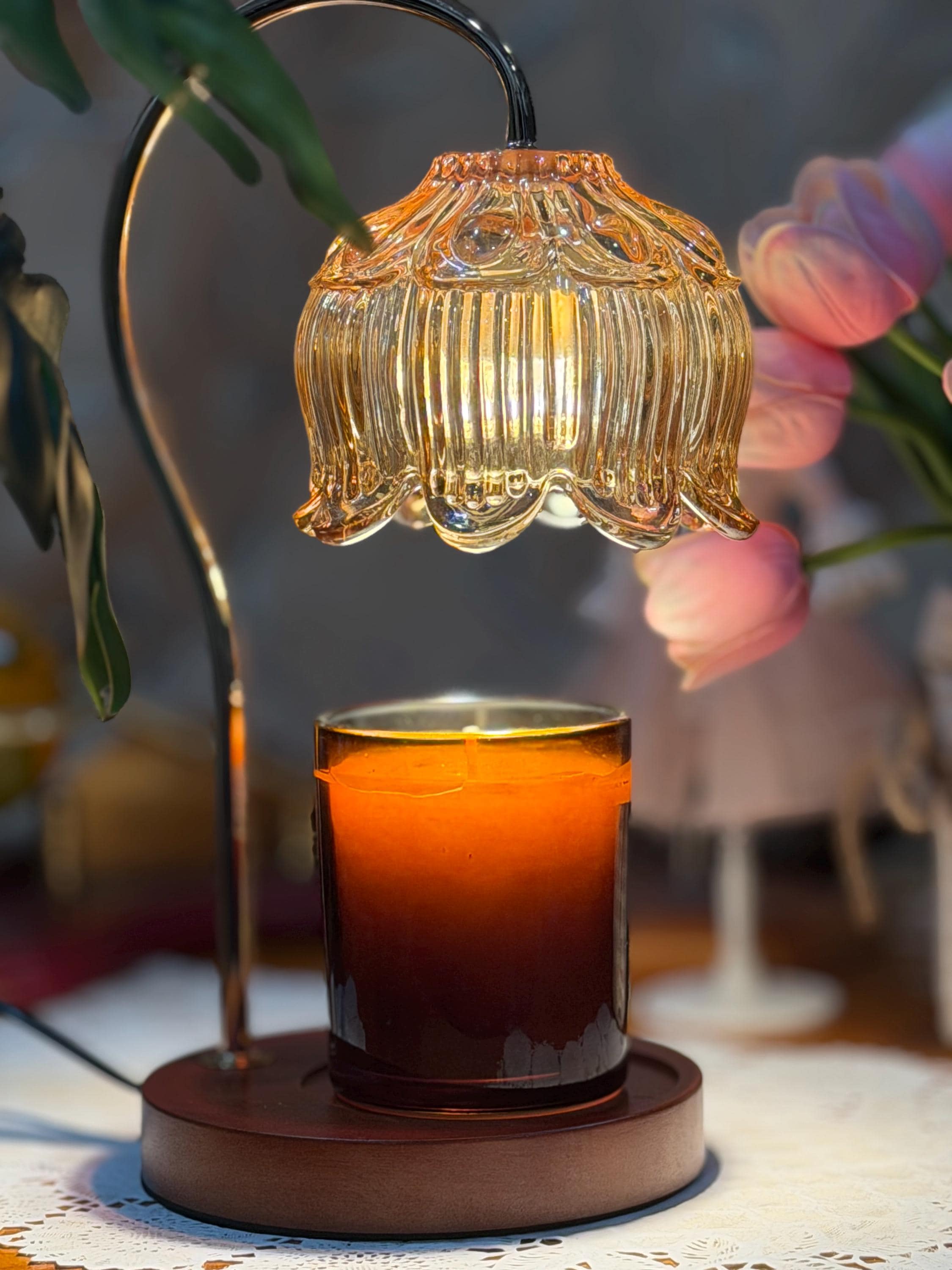 Vintage Bulb elektrische kaars Warmer met Timer, voor geurende Wax smelt, kubussen, taarten, luchtverfrisser Set voor rustieke Home Dcor, Office, Gifts | NL