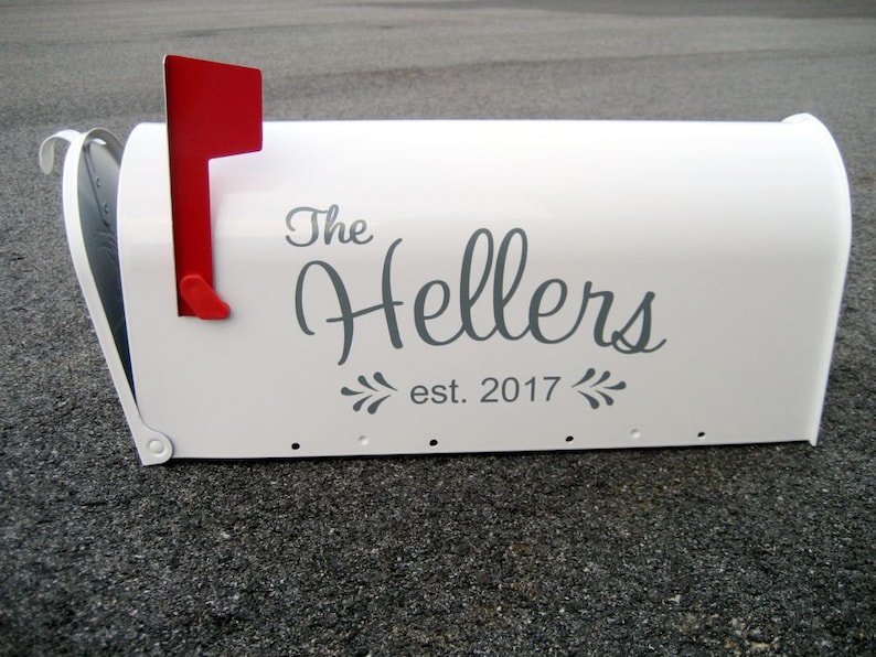 Custom Wedding Card Mailbox Vinyl LETTERING Personalize Your Own Wedding Card Box image 2