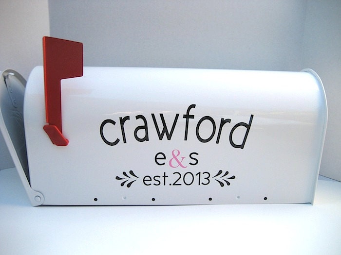 Custom Wedding Card Mailbox Vinyl LETTERING Personalize Your Etsy