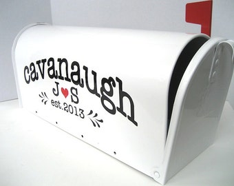 Custom Wedding Card Mailbox Vinyl LETTERING - Personalize Your Own Wedding Card Box