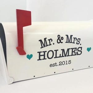 Custom Wedding Card Mailbox Vinyl LETTERING - Personalize Your Own Wedding Card Box