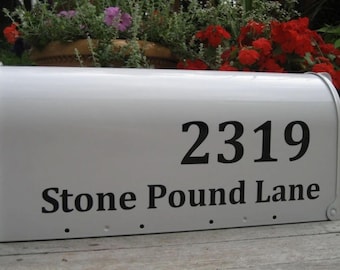 Mailbox Lettering - Custom Vinyl Mailbox Numbers and Address